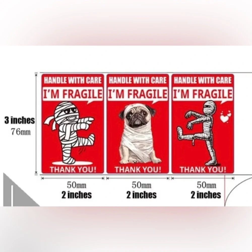 50 Polymailers in 3 sizes with bonus stickers